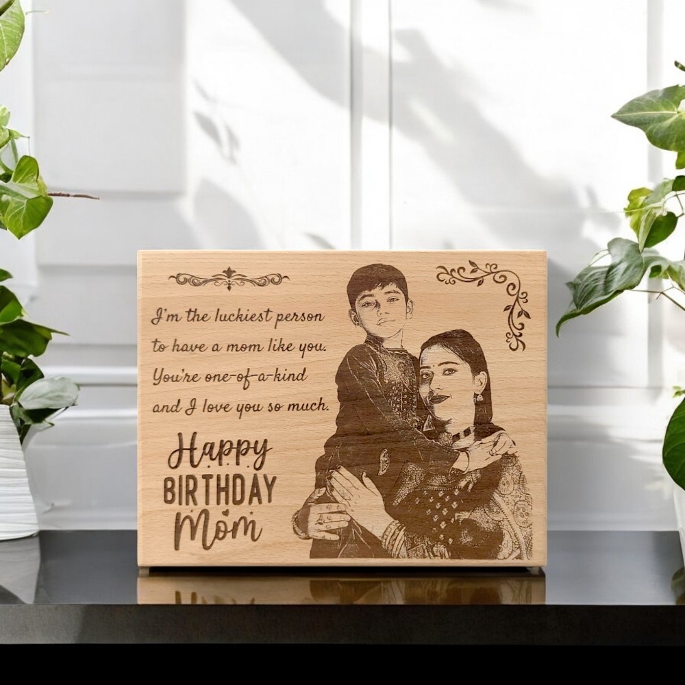 Custom Engraved Wooden Photo Frame