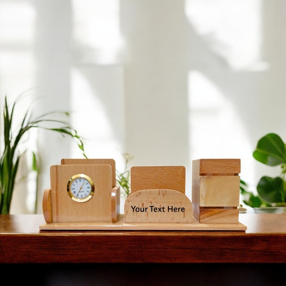 Unique Multi-Purpose Pen Holder With Engravable Text