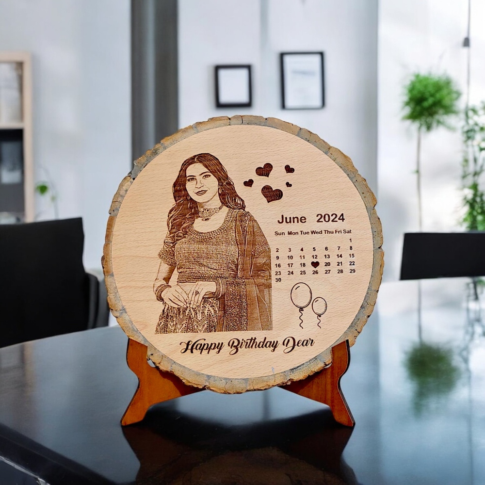 Happy Birthday Unique Wooden Frame